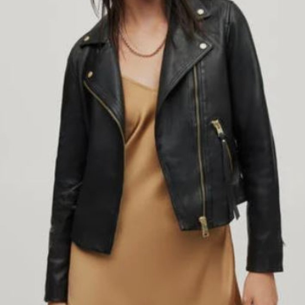 NWT!!! All Saints Leather Dalby Jacket- BRAND NEW WITH TAGS/ Never Worn